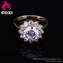 China Wholesale Gold Plated CZ Fashion Rings